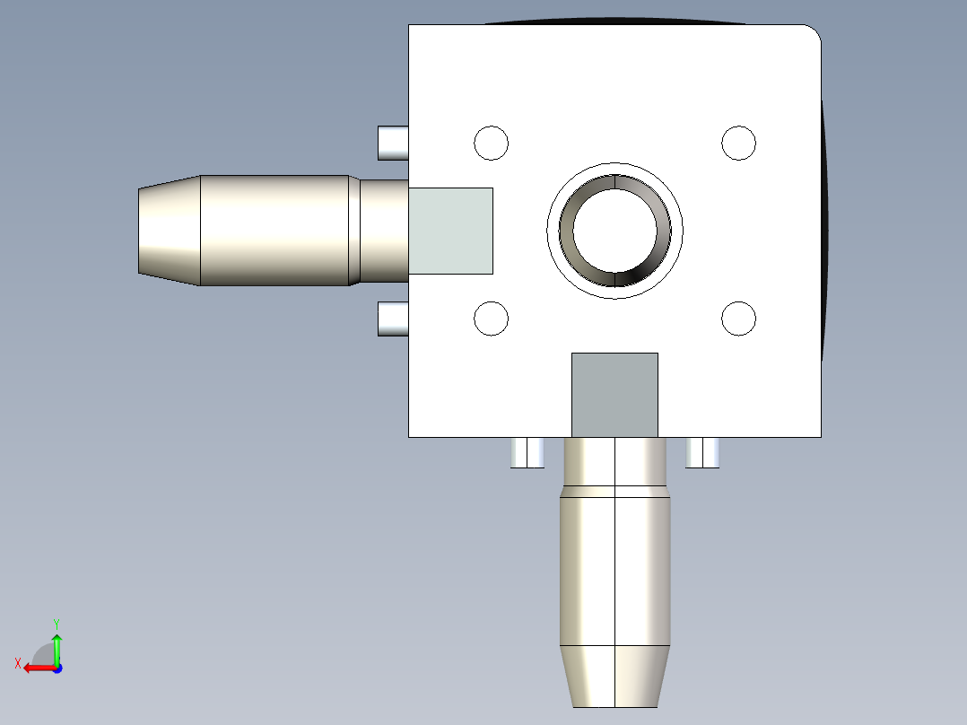 型材-BR 3D 40X40 CUBIC CONNECTOR 3842549868后视图