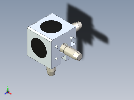 型材-BR 3D 40X40 CUBIC CONNECTOR 3842549868正等轴测缩略图