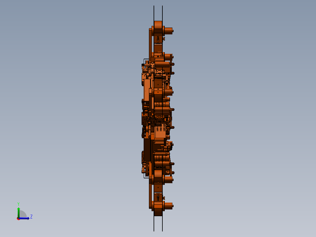 太空飞行器左视图