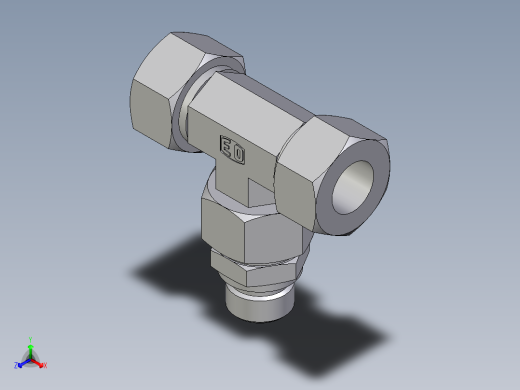 卡套式工业通用硬管接头EO_Assembled_adjustable_standpipe_branch_tee_EVT18LR71