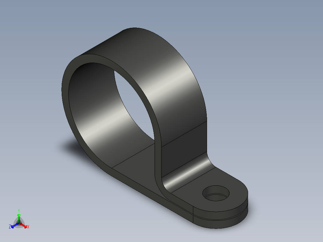 HP 系列 P 夹-H11P-BK正等轴测图