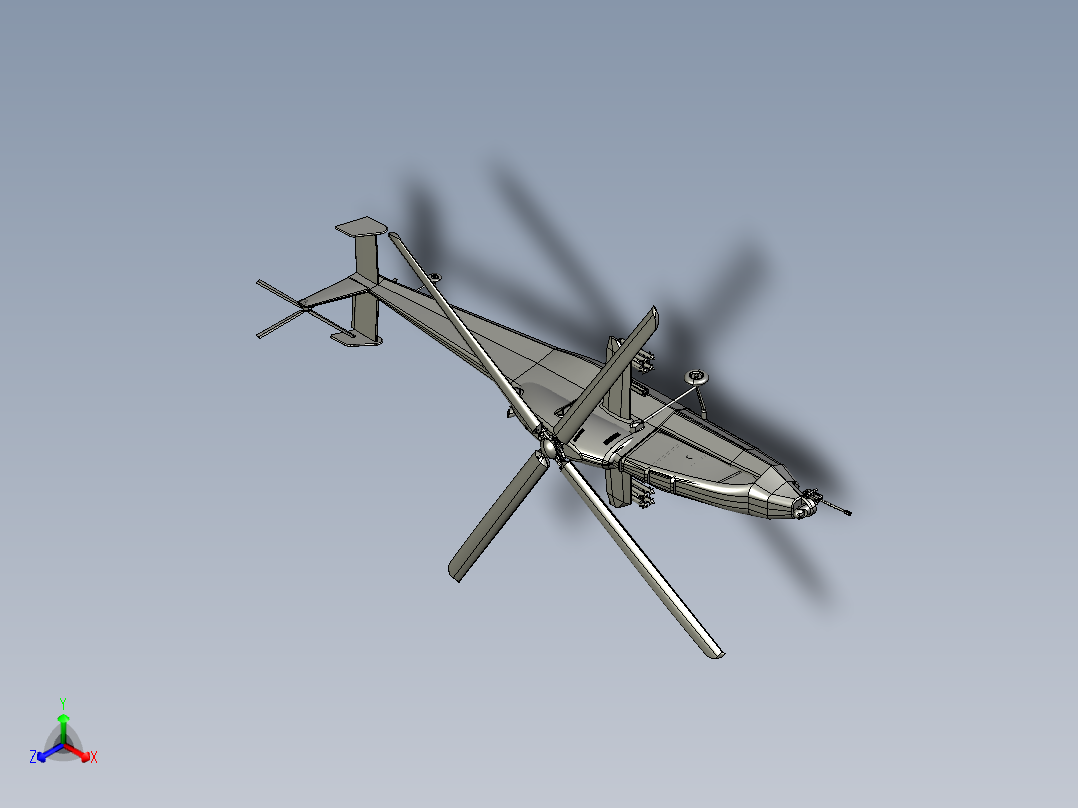 直升飞机 飞机模型设计 (65)