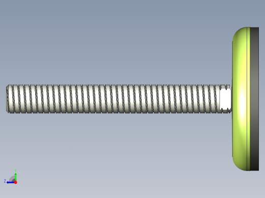 不銹鋼水平調整腳座547-3D多系列多零件图纸模型右视缩略图