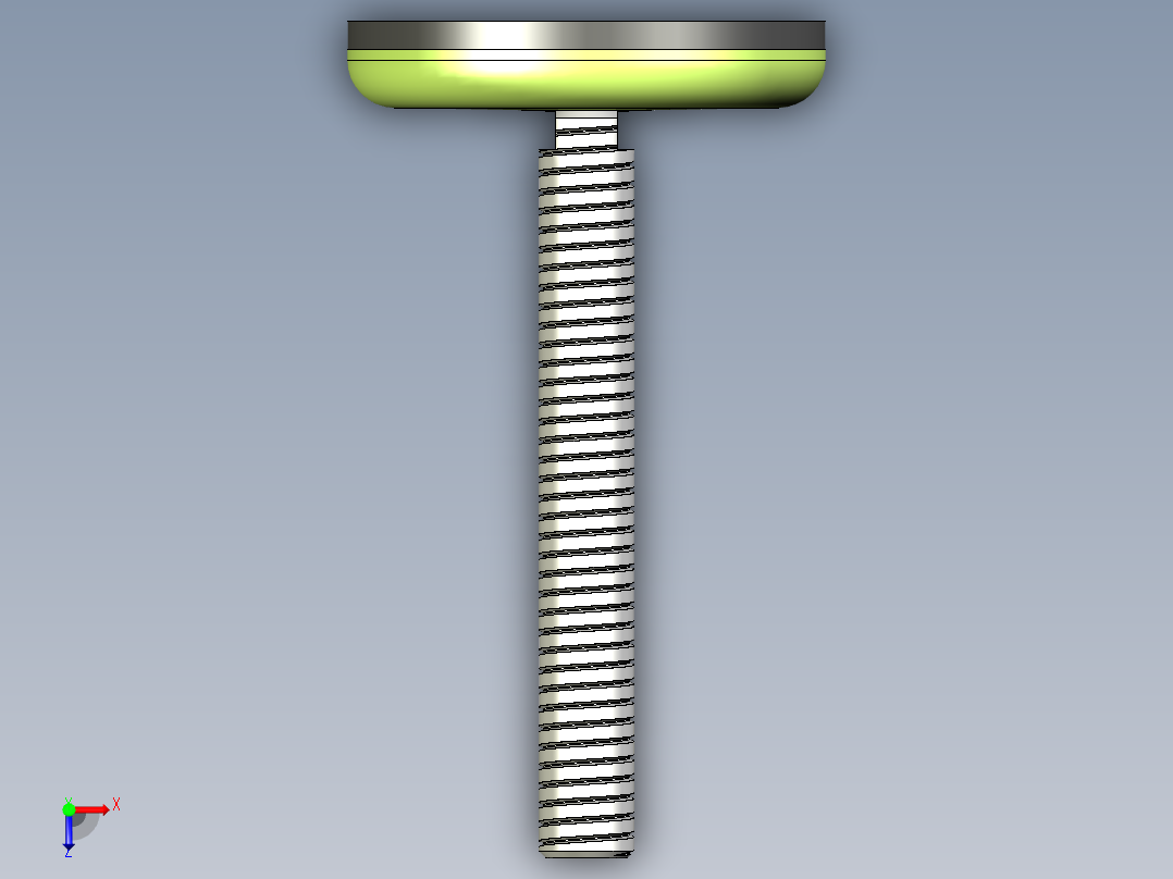 不銹鋼水平調整腳座547-3D多系列多零件图纸模型俯视图
