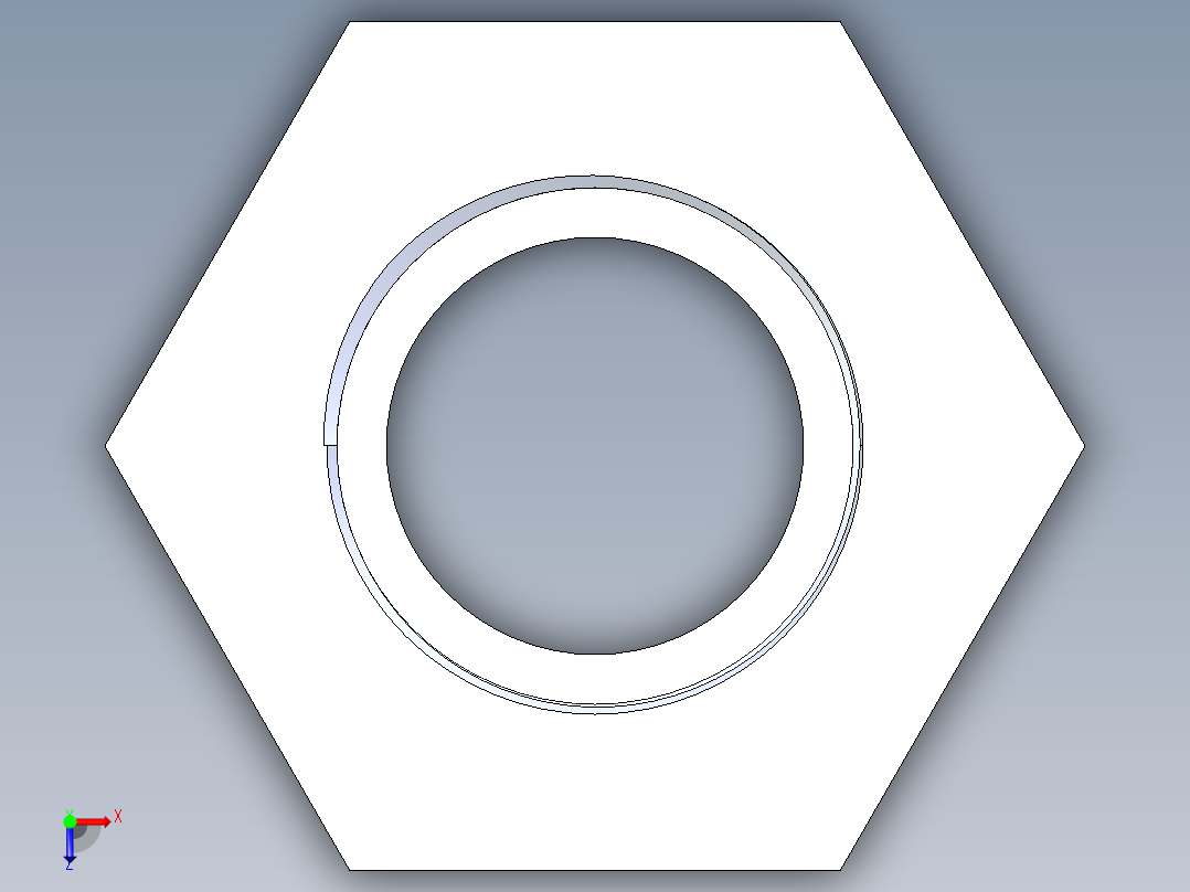 CPVC管件18-Sch80_ReducerBushing_MPTxFPT_9839-250_2in x 1.25in俯视图