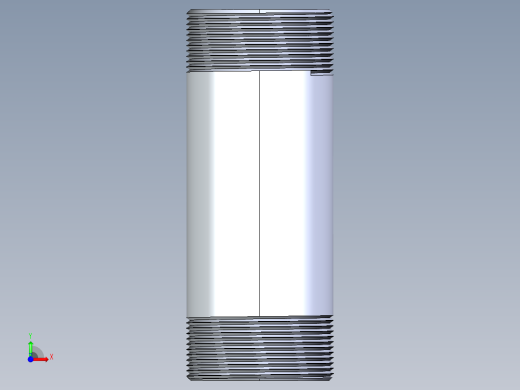 CPVC管件33-Sch80_Nipple_MPTxMPT_9861-256_2in x 6in前视缩略图