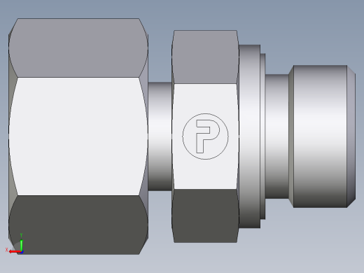 卡套式工业通用硬管接头EO_Standpipe_connector_EVGE16SREDCF后视缩略图