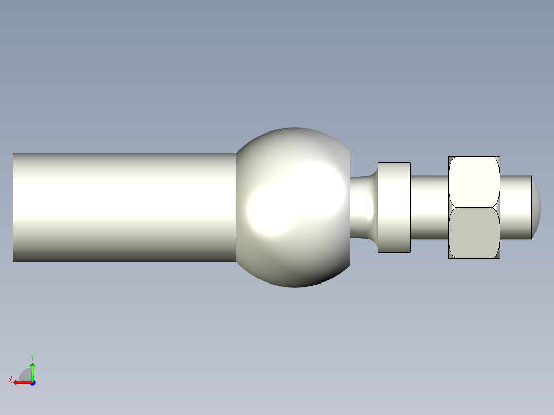 端桿軸承10.(B)-3D多系列多零件图纸模型后视图