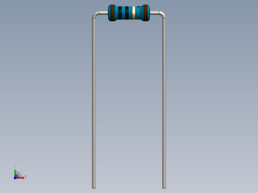 电容器 二极管 电阻器-Resistor 10 Ohm Blue前视缩略图