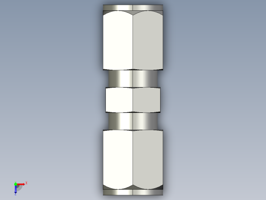 卡套式工业通用硬管接头6_hbu-s俯视缩略图