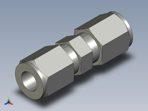 卡套式工业通用硬管接头6_hbu-s正等轴测缩略图