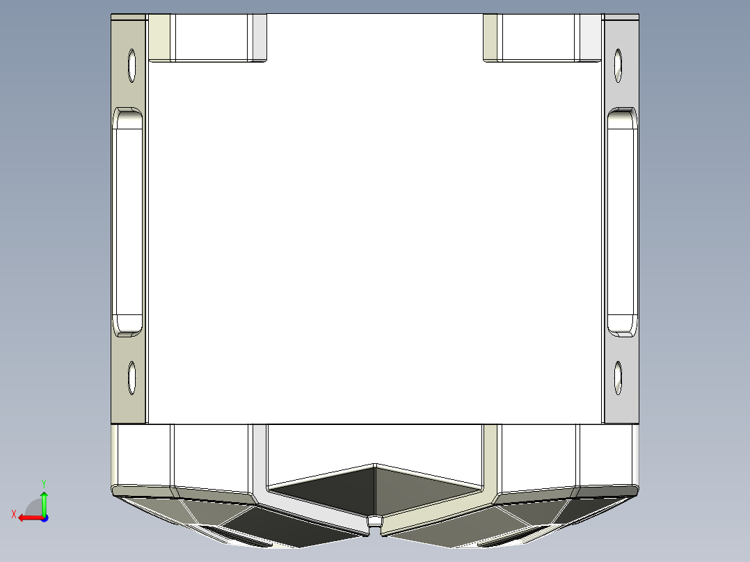 户外音响建模后视图