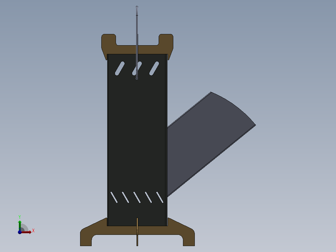 组装式钣金炉子燃木炉前视图