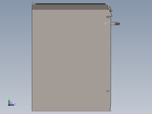 燃气灶具左视缩略图