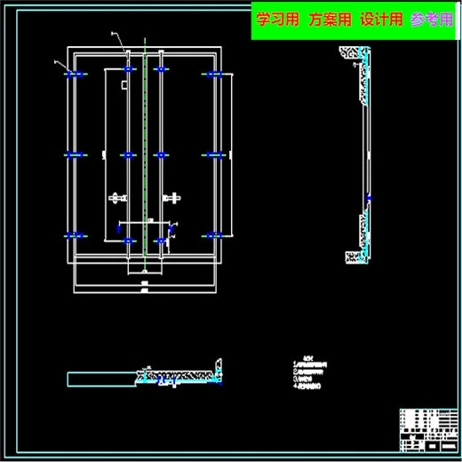 轻型冷藏车车厢CAD图纸（带说明书） 机械参考资料设计素材缩略图