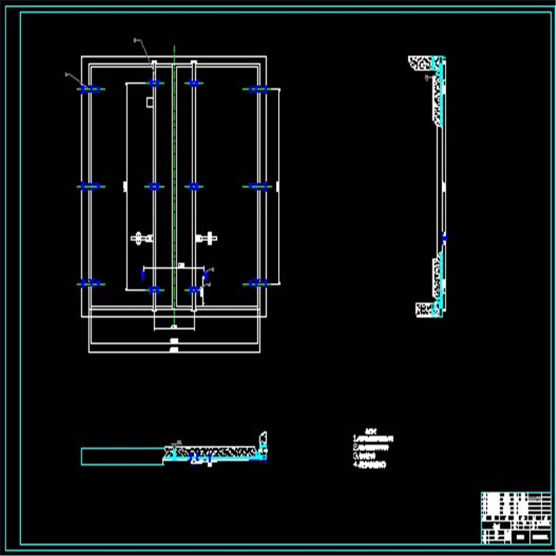 轻型冷藏车车厢CAD图纸（带说明书） 机械参考资料设计素材