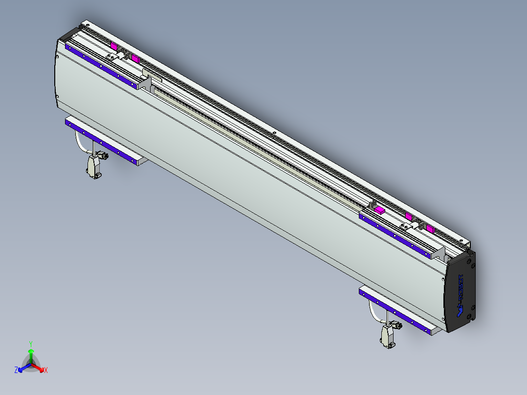 威洛博VL系列直线电机模组-2VL17E3-S600主视图