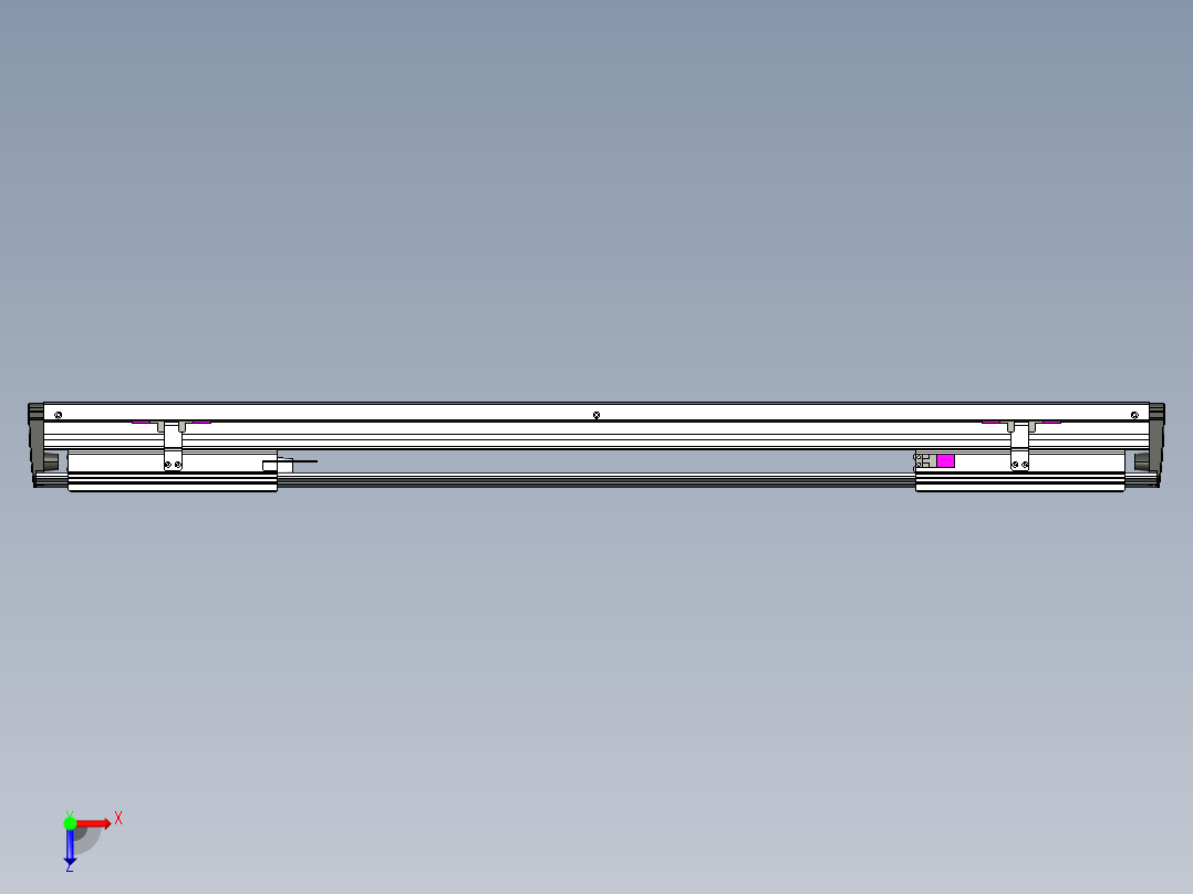 威洛博VL系列直线电机模组-2VL17E3-S600俯视图