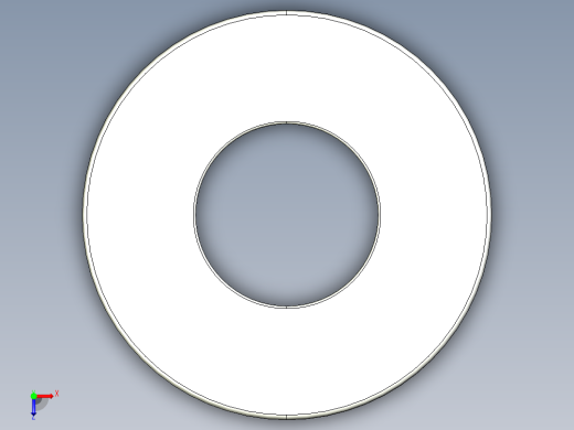 紧固件-STEP 0.3125 Flat Washer俯视缩略图