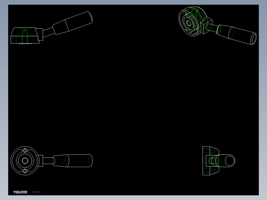 把手LBR-2D多系列多零件图纸模型