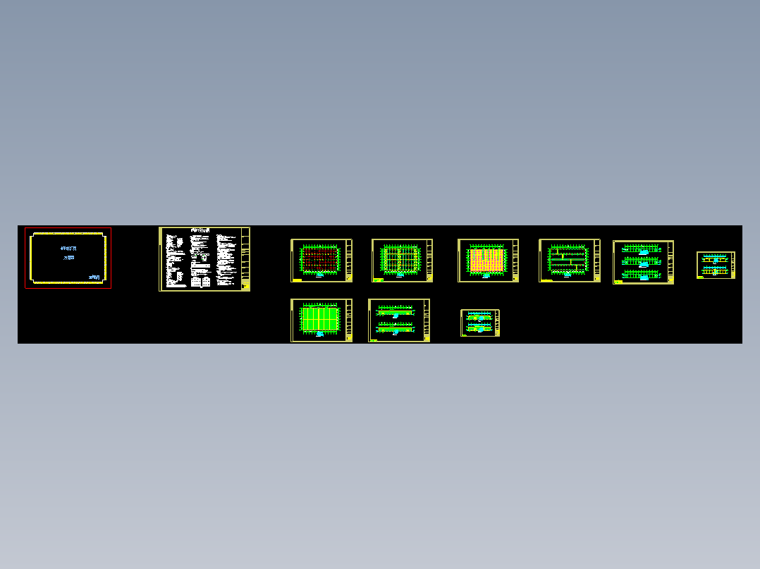 安徽钢结构工程仓库CAD