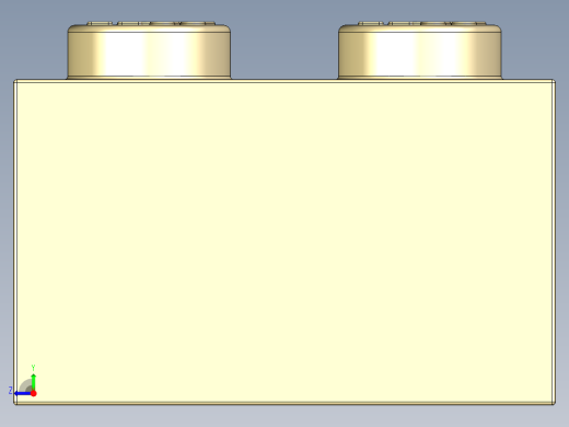 乐高套装 4421基本积木-4114306 - 3003 Brick Yellow - Tan Brick 2 x 2.STEP右视缩略图