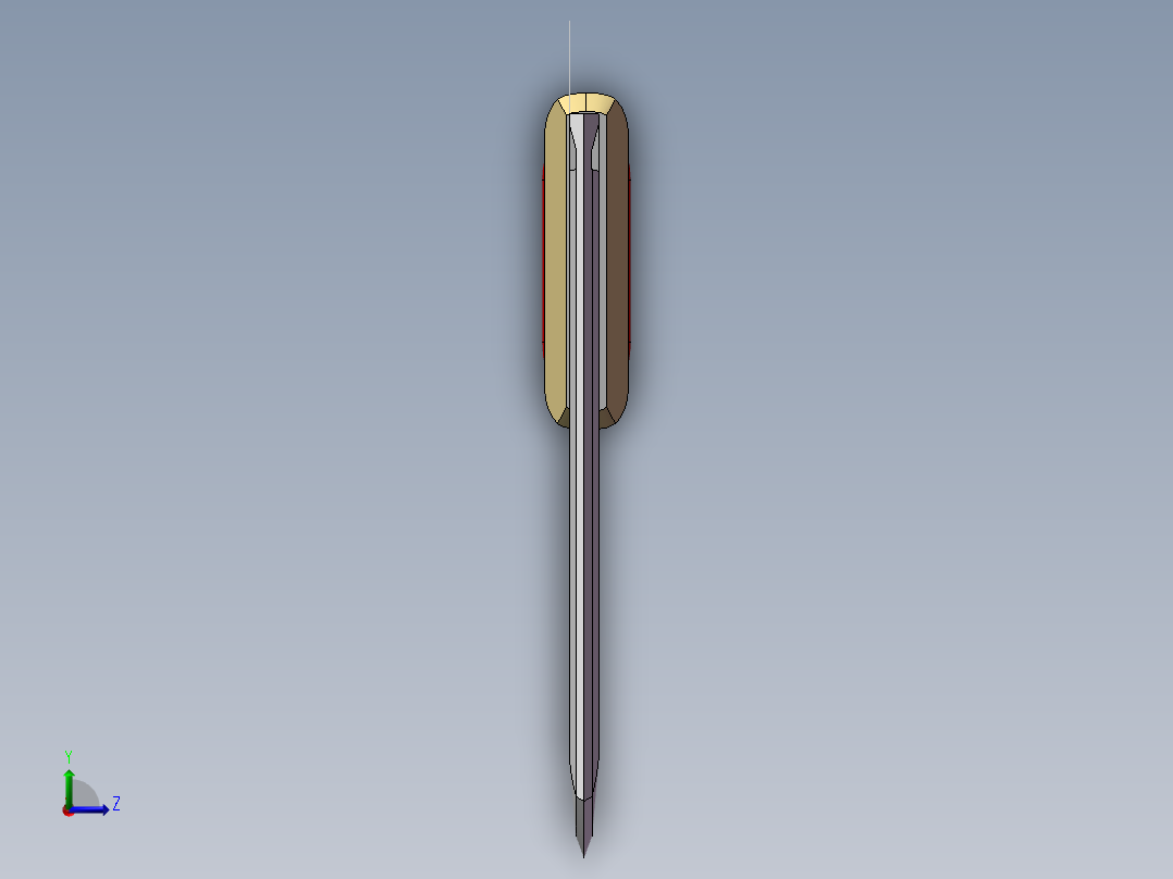 尼泊尔刀左视图