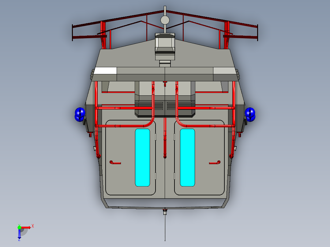Dolphin Seabus游艇模型俯视图