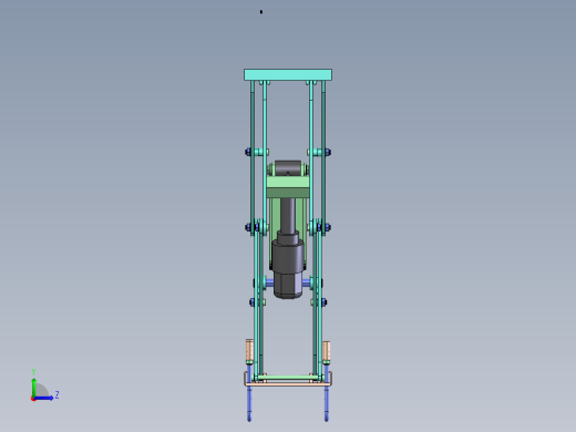 剪刀式汽车举升机结构设计左视缩略图