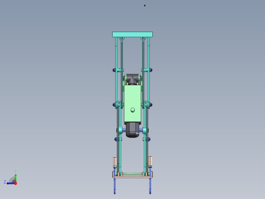 剪刀式汽车举升机结构设计右视缩略图