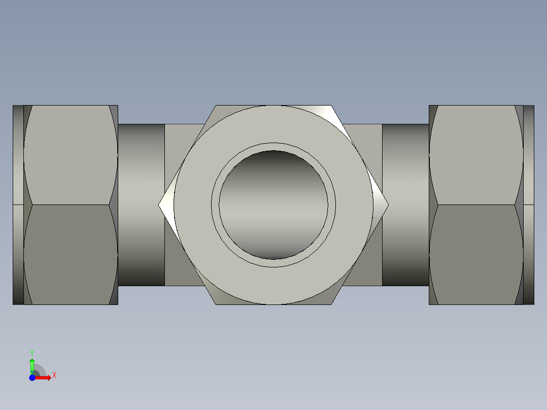 卡套式工业通用硬管接头20_jbu-s前视图