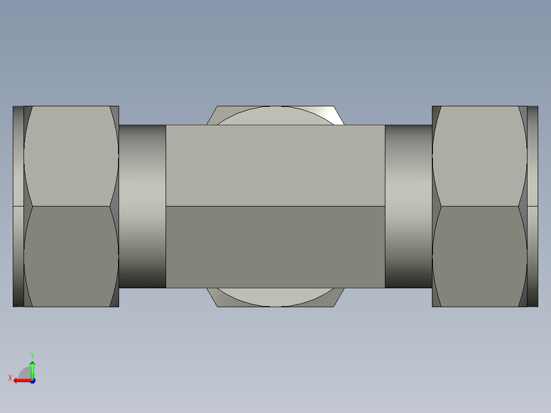 卡套式工业通用硬管接头20_jbu-s后视图