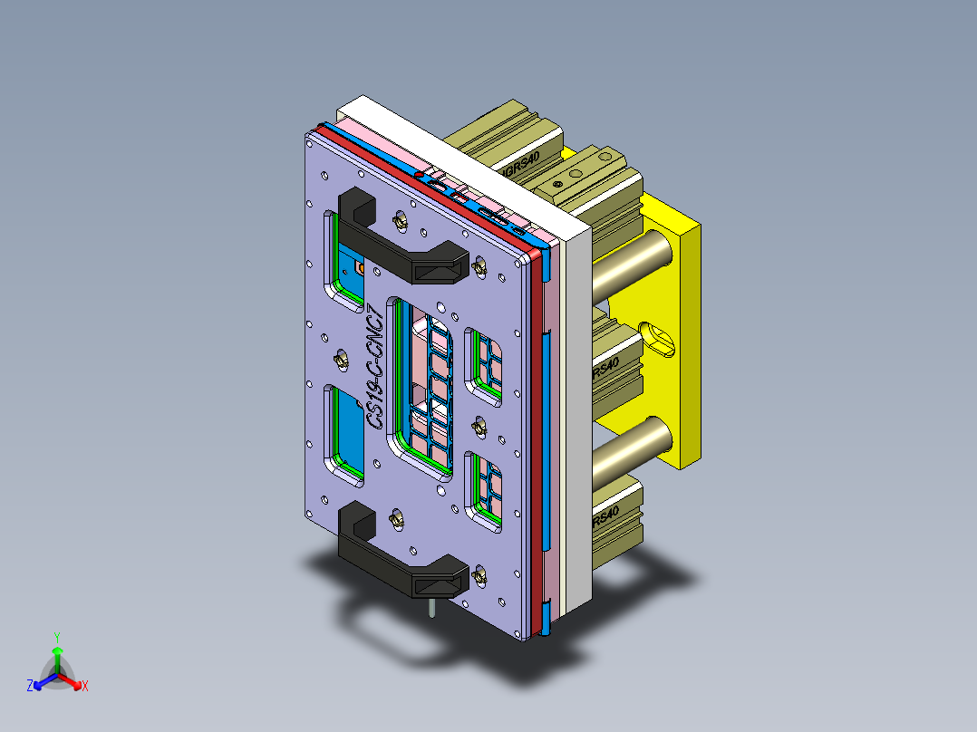 CS19-C-CNC7笔记本CNC工装夹具三维模型-180927主视图
