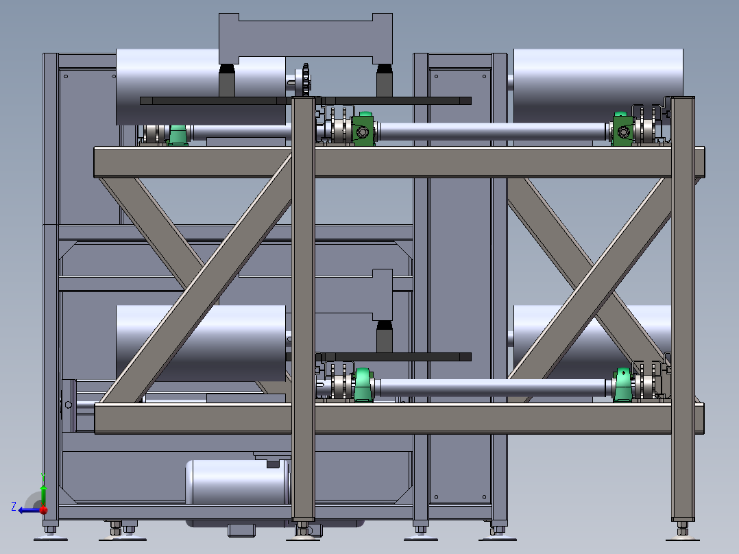 制砖坯板自动传送设备sw17可编辑右视图