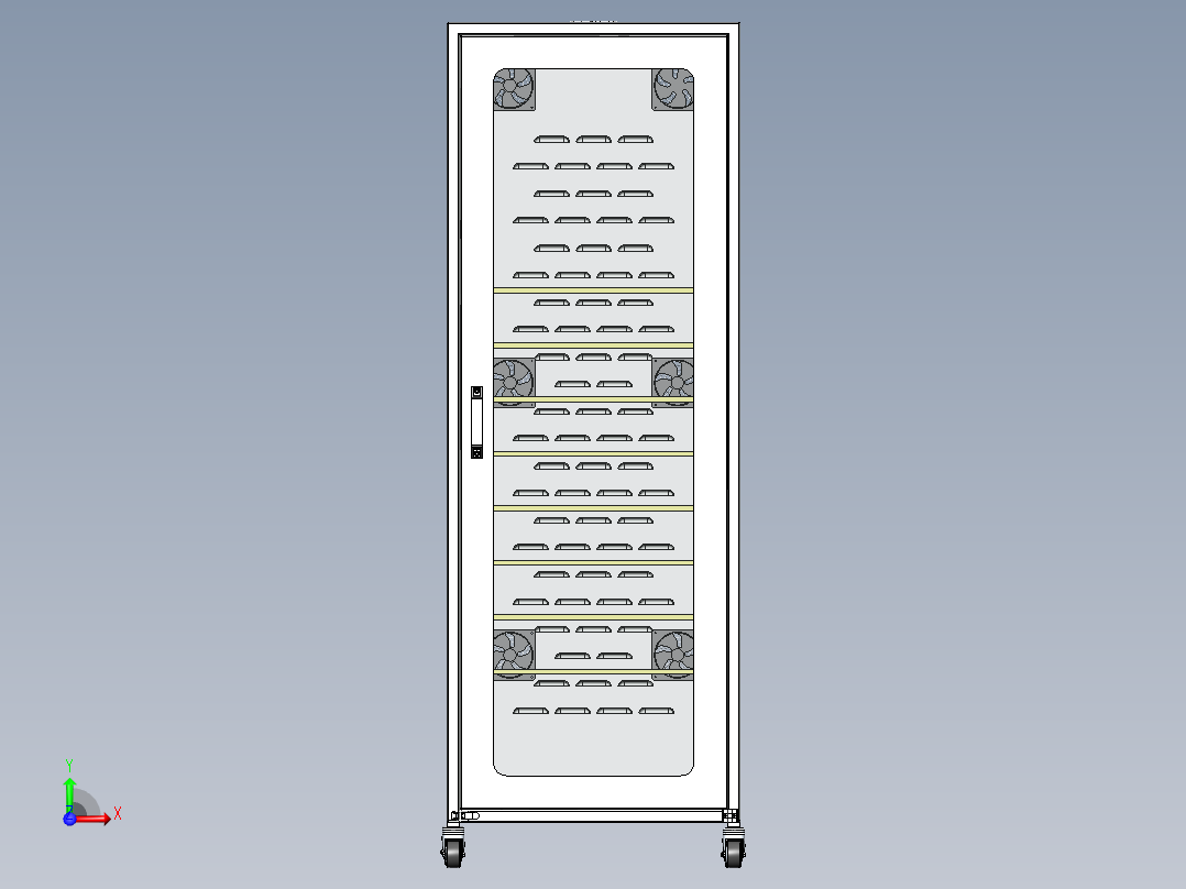 电控柜、锂电池测试机柜前视图