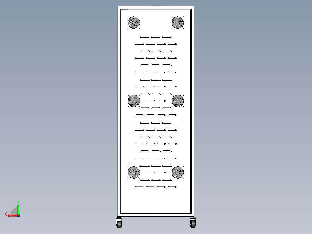 电控柜、锂电池测试机柜后视图