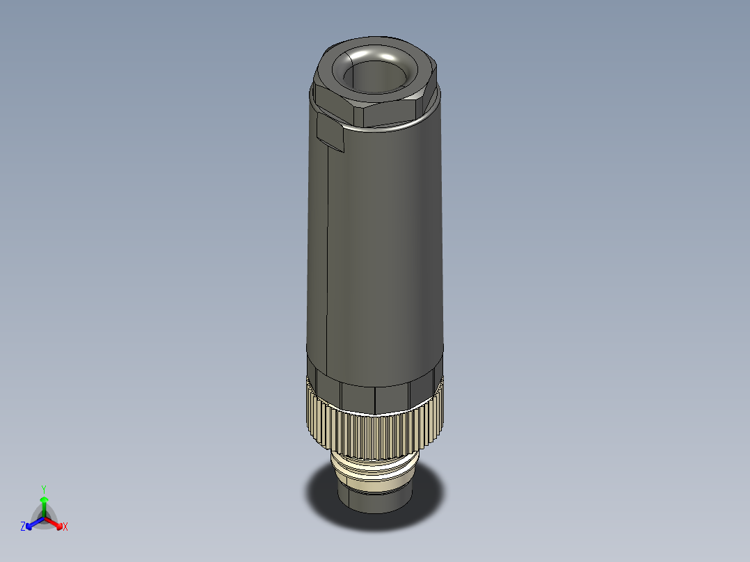M8传感插连接器直型公插4芯