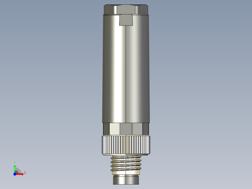 M8传感插连接器直型公插4芯前视缩略图