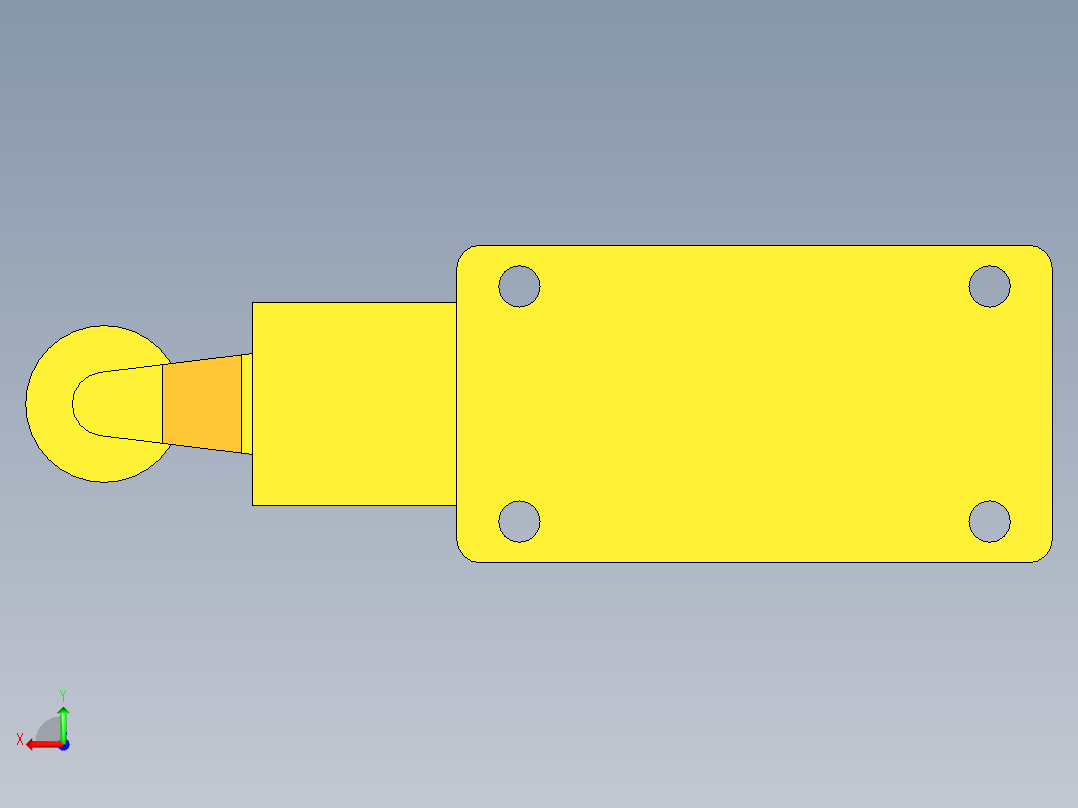 行程开关后视图