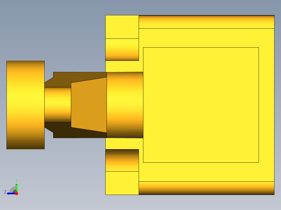 行程开关右视图