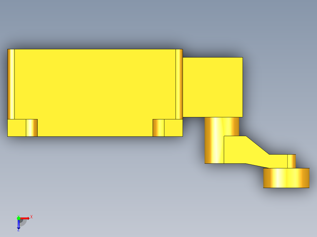 行程开关俯视图