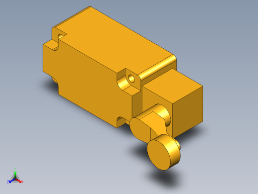 行程开关正等轴测缩略图