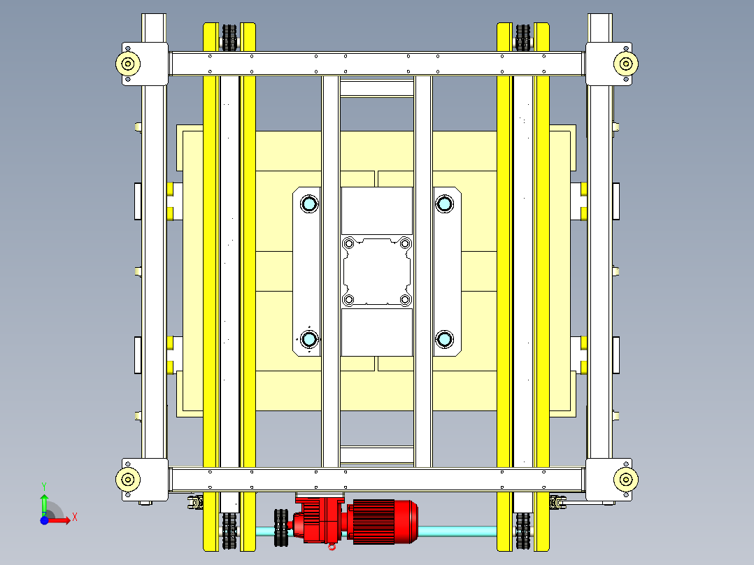 ST-500 多层存储周转架前视图