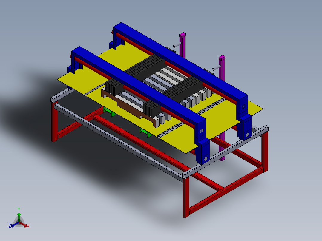 A2004581-木材切割机正等轴测图