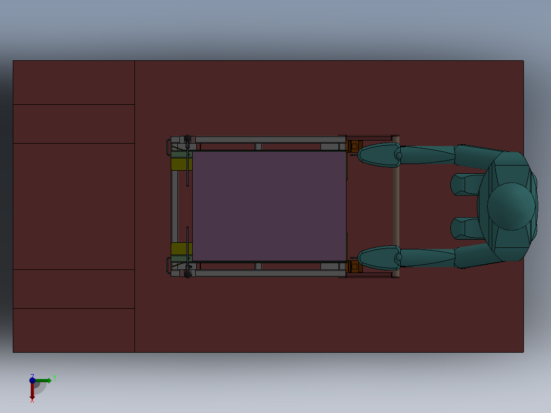 推车篮子俯视图