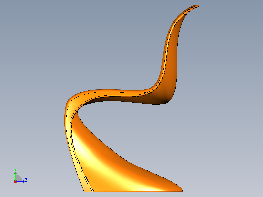 A3004571-潘顿椅左视图