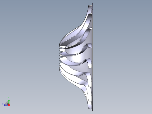 使用 CATIA V5 进行叶轮设计右视缩略图