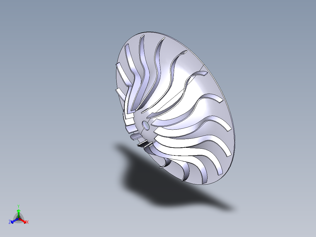使用 CATIA V5 进行叶轮设计正等轴测图
