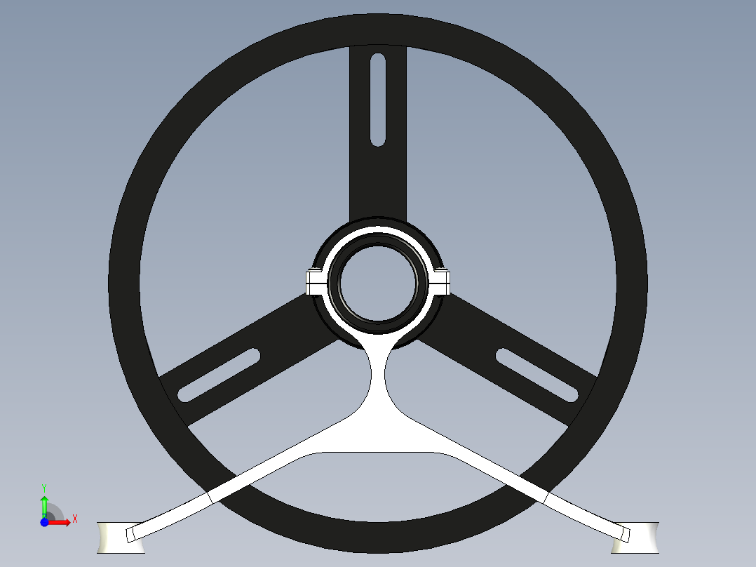 顶置阀用链条操纵轮前视图