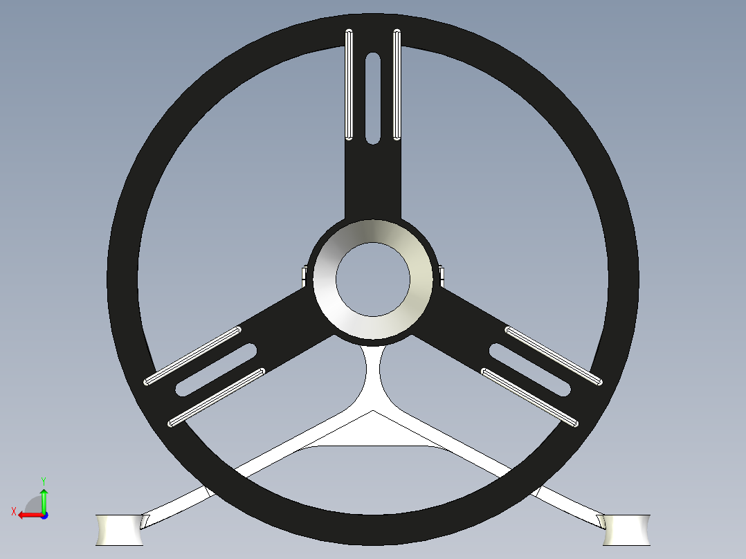顶置阀用链条操纵轮后视图